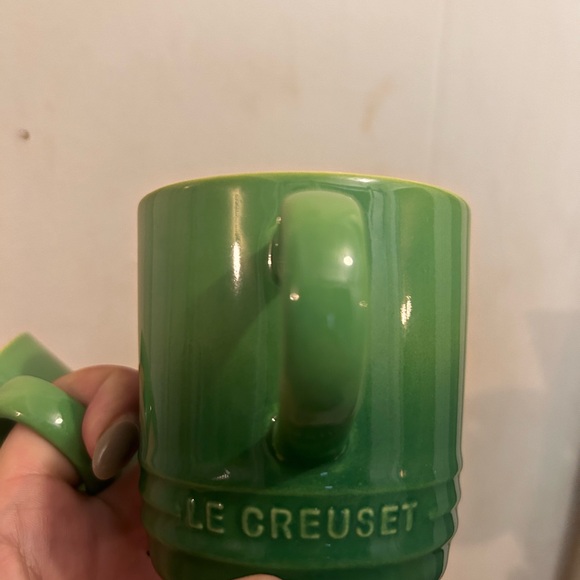 Set of TWO Le Creuset Espresso Mugs Green - Picture 2 of 7